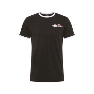 ELLESSE Shirt 'Meduno Ringer'  černá / bílá / oranžová / červená