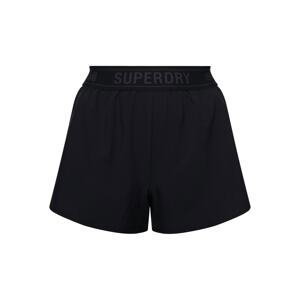 Superdry Sportovní kalhoty  černá / šedá