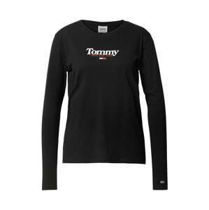 Tommy Jeans Tričko  černá / bílá / červená