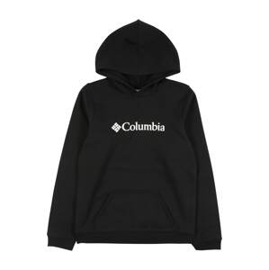 COLUMBIA Sportovní mikina  černá / bílá