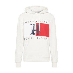 TOMMY HILFIGER Sweatshirt 'Lewis Hamilton'  bílá / červená / noční modrá