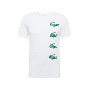 Lacoste Sport Tričko 'Technique'  zelená / bílá / červená