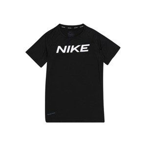 NIKE Funkční tričko  černá / bílá