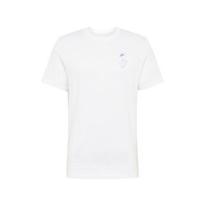 NIKE Funkční tričko  bílá / modrá