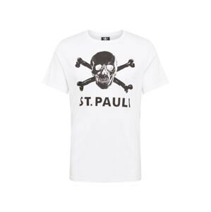 FC St. Pauli Tričko  bílá / černá