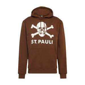 FC St. Pauli Mikina  hnědá / bílá