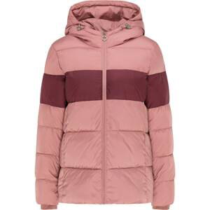 MYMO Zimní bunda  růžová / bordó