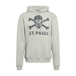 FC St. Pauli Mikina  šedá / černý melír