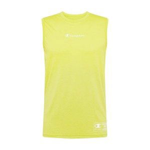 Champion Authentic Athletic Apparel T-Shirt  svítivě žlutá / bílá
