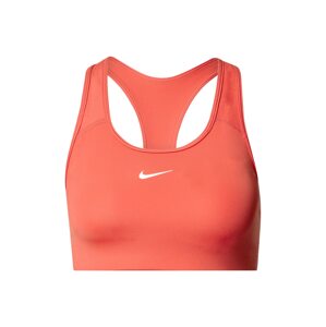 NIKE Sportovní podprsenka  oranžově červená / bílá