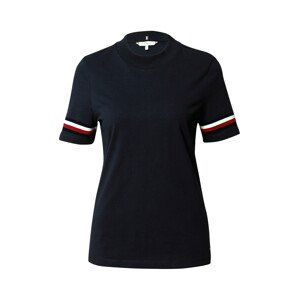 TOMMY HILFIGER Tričko  tmavě modrá / bílá / červená