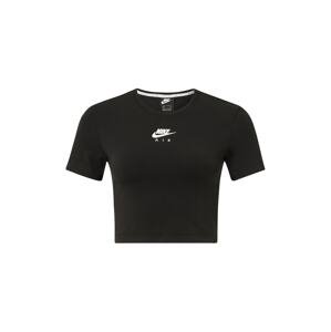 Nike Sportswear Tričko  černá / bílá