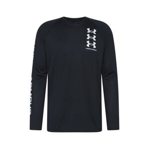 UNDER ARMOUR Funkční tričko  černá / bílá