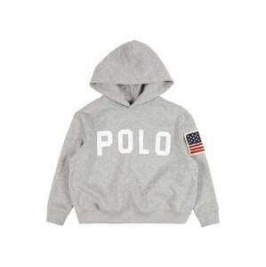 POLO RALPH LAUREN Mikina  šedý melír / bílá