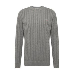 Tommy Jeans Svetr 'TJM ESSENTIAL CABLE SWEATER'  tmavě šedá