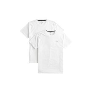 HOLLISTER Tričko '2PK ALL WHT CREW MULTI'  bílá