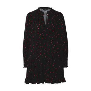 Dorothy Perkins Košilové šaty  černá / červená