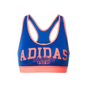 ADIDAS PERFORMANCE Sportovní podprsenka  modrá / lososová