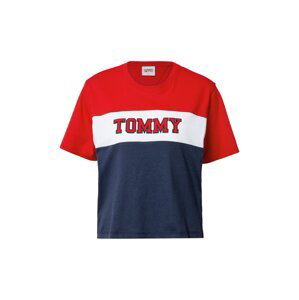 Tommy Jeans Tričko  modrá / bílá / červená