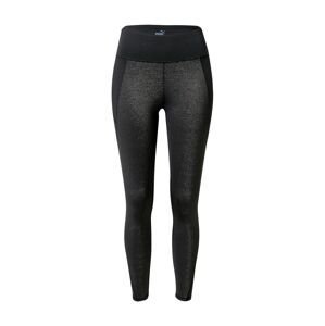 PUMA Sportovní kalhoty 'Studio'  černá / černý melír