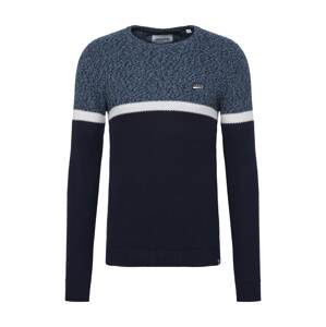 JACK & JONES Pullover  tmavě modrá / bílá / kouřově modrá