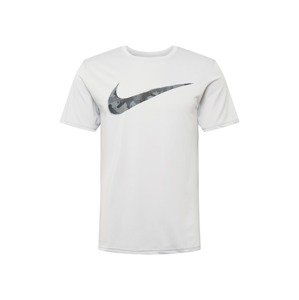 NIKE Funkční tričko  černá / světle šedá / bílá