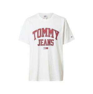 Tommy Jeans Tričko  bílá / červená / modrá