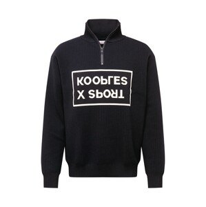 THE KOOPLES SPORT Mikina  černá / bílá