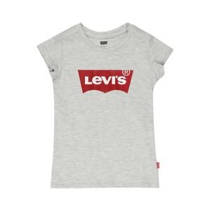 LEVI'S Tričko 'Batwing'  světle šedá / červená