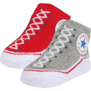 CONVERSE Ponožky 'Chuck Taylor'  šedá / červená / mix barev