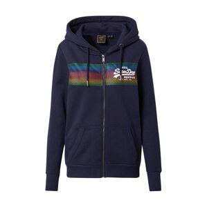 Superdry Sweatjacke 'Retro Rainbow'  námořnická modř / mix barev