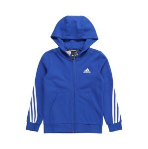 ADIDAS PERFORMANCE Sportovní mikina  bílá / modrá