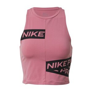 NIKE Sportovní top 'Trompe'  bobule / černá