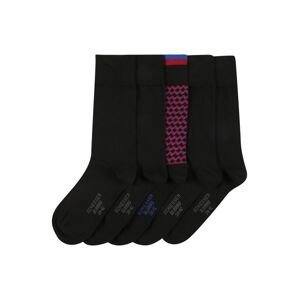 SCHIESSER Ponožky  černá / červená / modrá