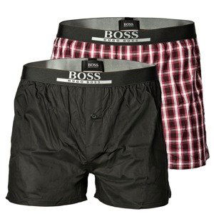 BOSS Casual Boxerky  červená / černá / bílá / šedá