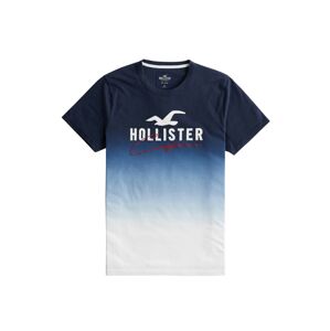 HOLLISTER T-Shirt  námořnická modř / světlemodrá / bílá / tmavě červená