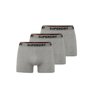 Superdry Boxerky  šedý melír / černá / oranžová