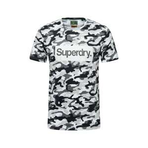 Superdry Tričko  mix barev / bílá / černá