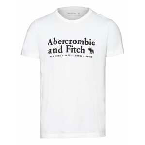 Abercrombie & Fitch Tričko  bílá / černá