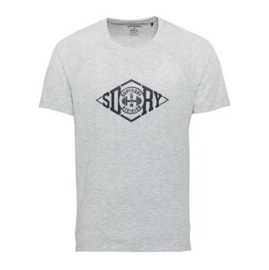 Superdry Funkční tričko  světle šedá / černá