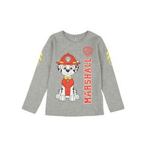 NAME IT Tričko 'PAWPATROL'  šedá / červená / bílá / žlutá / černá