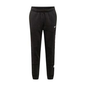 Nike Sportswear Kalhoty 'Repeat'  černá / šedá / bílá