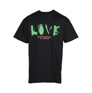 MASKULIN T-Shirt 'LOVE is the answer'  černá / zelená / bílá / červená