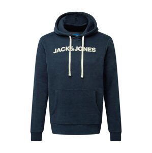 Jack & Jones Plus Mikina 'HISTORY'  tmavě modrá / bílá