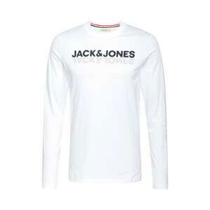 JACK & JONES Tričko  černá / bílá