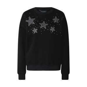 Dorothy Perkins Sweatshirt  černá / stříbrná