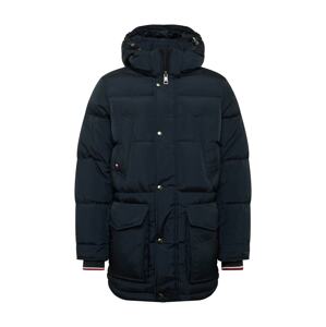 TOMMY HILFIGER Zimní parka  tmavě modrá / melounová / bílá