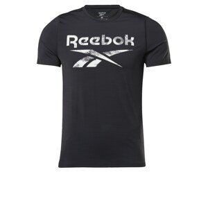 Reebok Sport Funkční tričko  černá / bílá