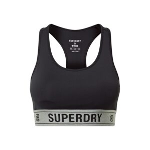 Superdry Sportovní podprsenka  černá / šedá