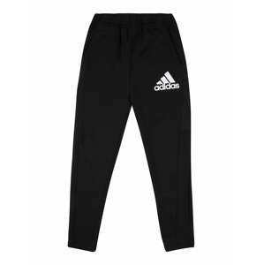 ADIDAS PERFORMANCE Sportovní kalhoty  černá / bílá